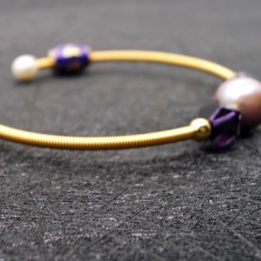 Purple Pearl Bracelet