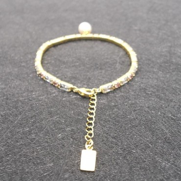 Fashion Pearl Charm Zircon Bracelet