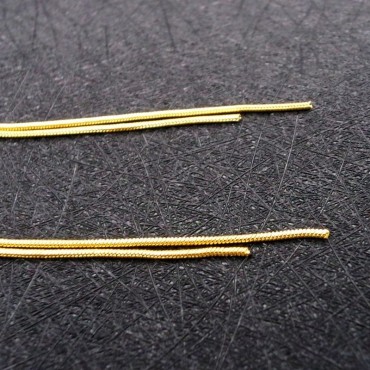 Small Semi-Round Pearl Tassel Stud Earring