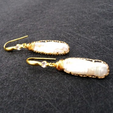 Long Logo Baroque Ear Hook