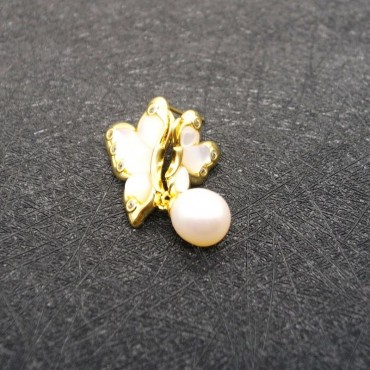 AB Type Pearl shell Butterfly Pearl Stud Earring