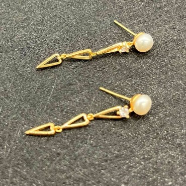 long design love pearl earring