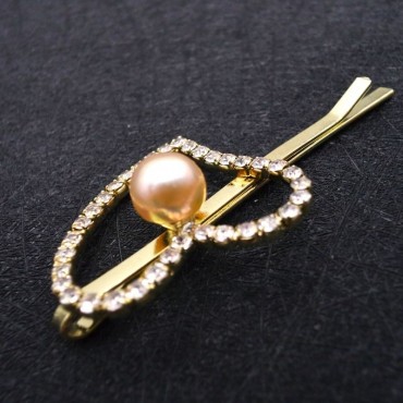 love shape pearl Hair Clip