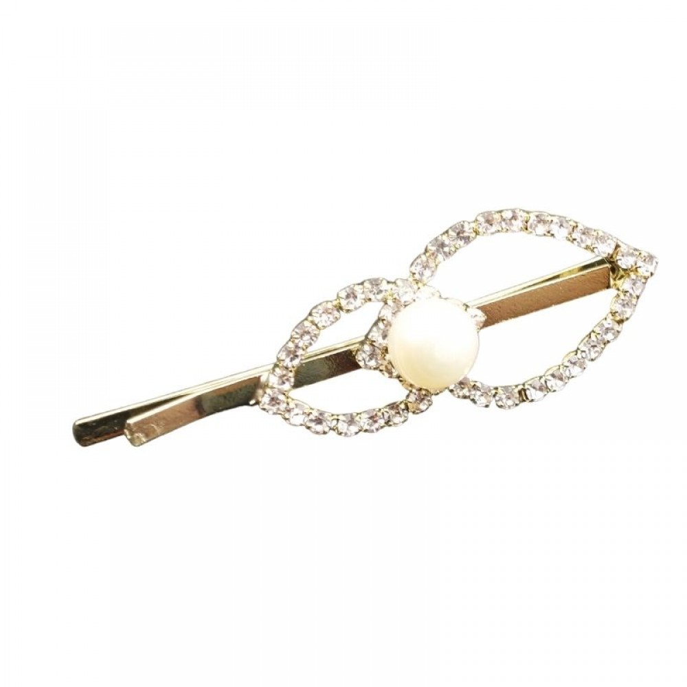 leaf shape pearl Hair Clip