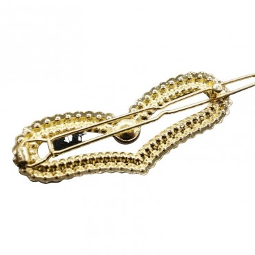 Love Shape Design Zircon Pearl Hair Clip
