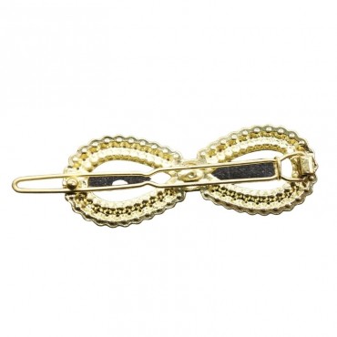 Bow Zircon Hair Clip
