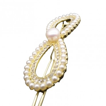 Bow Zircon Hair Clip