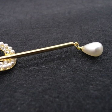 Bow knot pearl hairpin