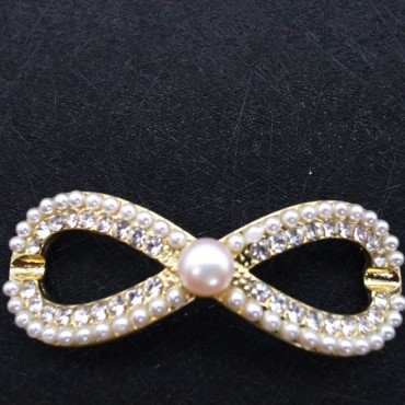 Bow knot pearl hairpin