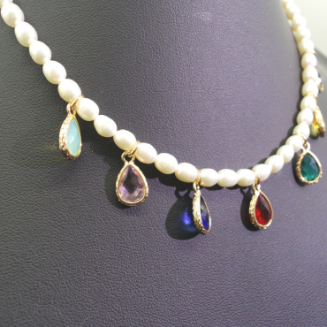 Fashion Colorful Collection Pearl Set