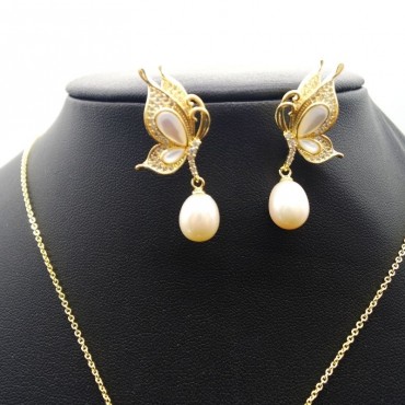 3D Butterfly Pearl shell Set