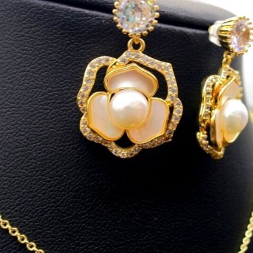 flower collection Pearl shell set