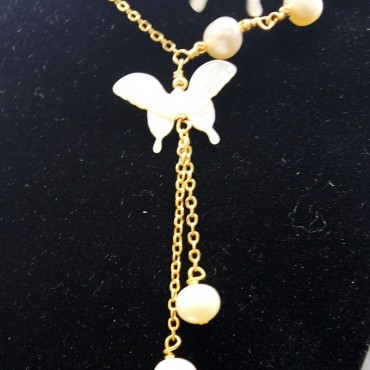 Butterfly Shape Pearl shell Set