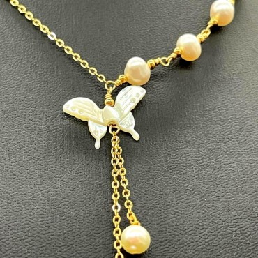 Butterfly Shape Pearl shell Set