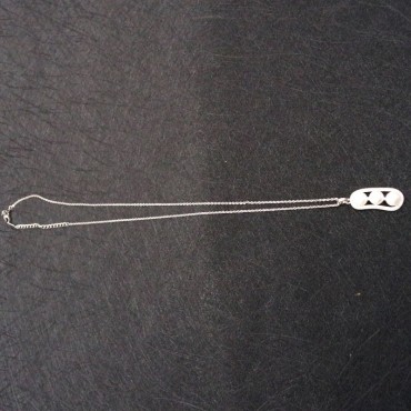 Silver Pea Pearl Pendant Necklace
