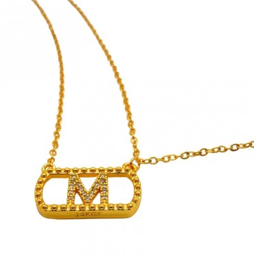 rounded rectangle design Pearl shell pendant necklace