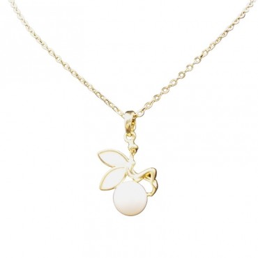 Fairy Design Pearl shell Pendant Necklace