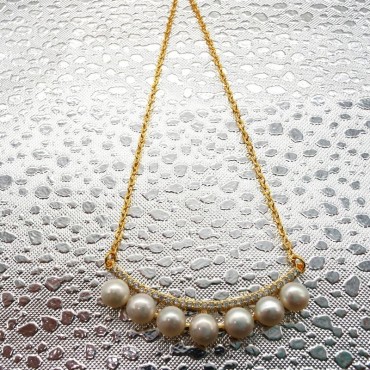 Smile Pearl Pendant Necklace