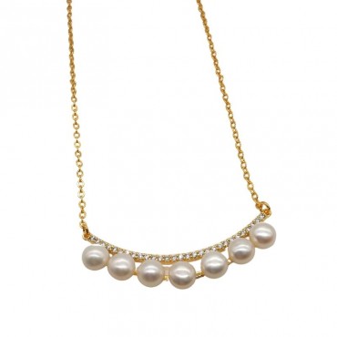 Smile Pearl Pendant Necklace