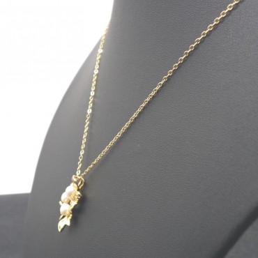 Romantic Cherry Blossom Pearl Pedant Necklace