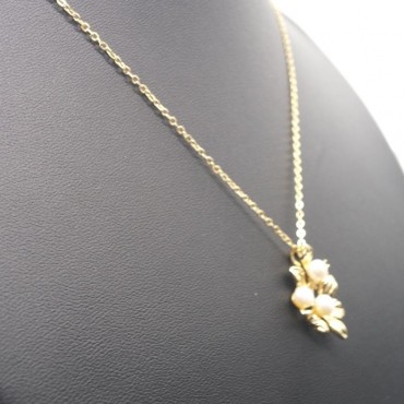 Romantic Cherry Blossom Pearl Pedant Necklace