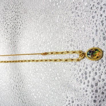 Multipurpose Two Layer Rice Shpe Pearl Beads Necklace