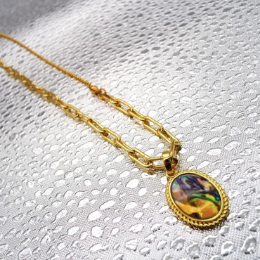 Multipurpose Two Layer Rice Shpe Pearl Beads Necklace