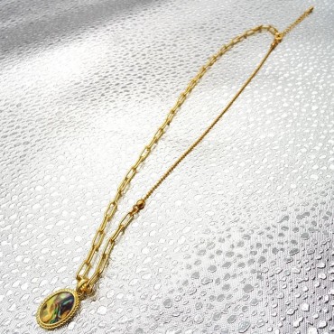 Multipurpose Two Layer Rice Shpe Pearl Beads Necklace