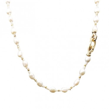 Multipurpose Baroque Pearl Long Necklace